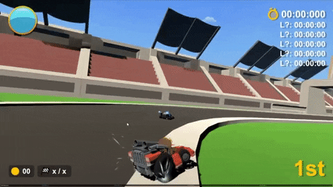 Gif of Kart Bolt playtest